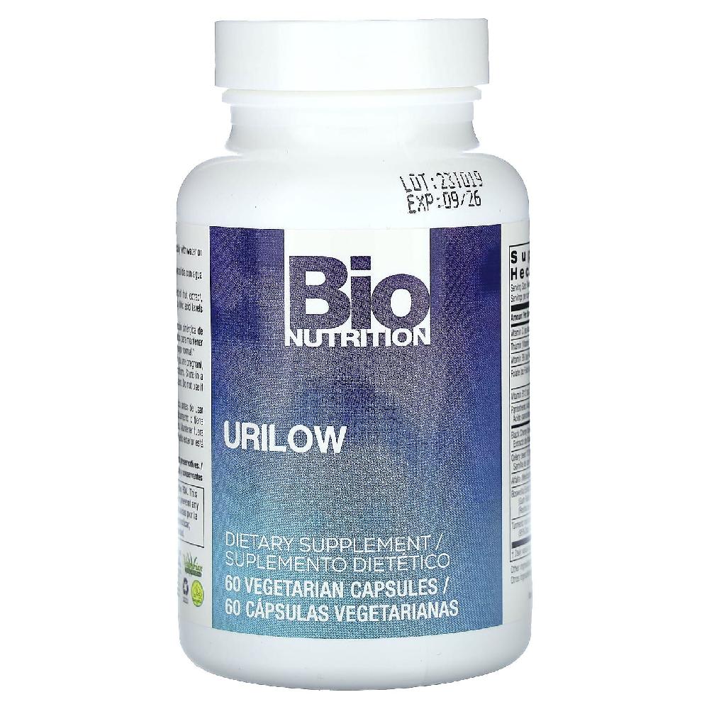 바이오<b>뉴트리션</b> Urilow 우릴<b>로우</b> 강황 보스웰리아 판토텐산 <b>비타민b12</b> 베지캡슐 60정