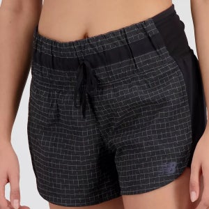 뉴발란스 여성 우븐 러닝 트레이닝 3인치 숏 팬츠 반바지