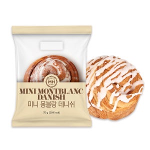 밀크앤허니 미니 몽블랑 데니쉬 8개 세트 (70g X 8개)