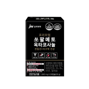 JW중외제약 초임계 옥타코사놀 쏘팔메토 로드산 전립선건강 1,000mg 30캡슐, 1개