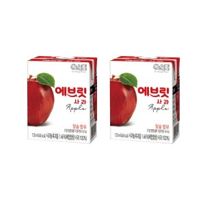 정식품 에브릿 사과 120ml 72팩 / 사과 음료 신제품 간식 피크닉