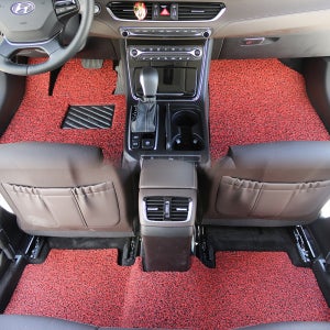 매트몰 자동차 카매트 코일매트 부위별 확장형 공장 직접 제조 레드, 운전석+조수석+뒷자석