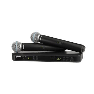 SHURE BLX288/SM58 슈어 BLX 2채널 핸드헬드 무선 마이크 세트 SM58 포함