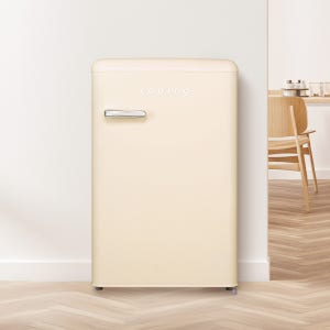 쿠잉 레트로 김치냉장고 REF-K100SC 스탠드형 소형 미니 작은 온도 냉장 냉동 겸용
