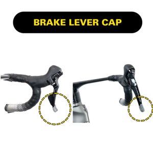 더빔 자전거 브레이크 레버 캡 고무 그립 골무