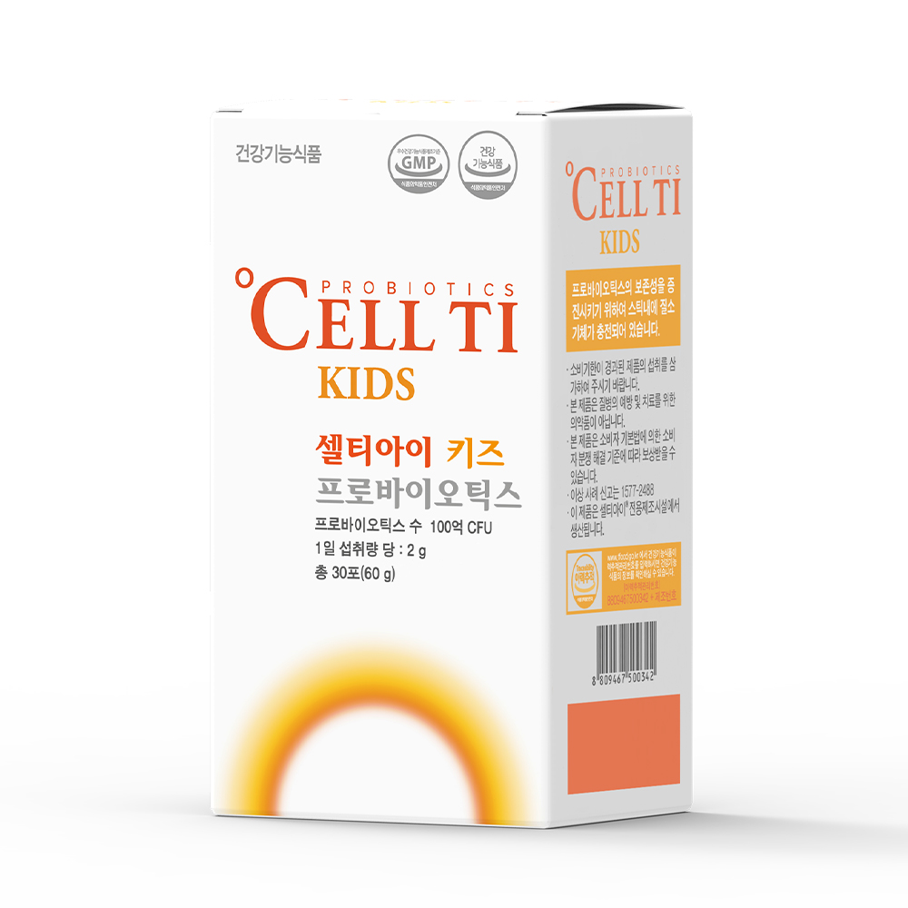 셀티아이 키즈 잘 누는 아이유산균 어린이 맞춤 유산균 30포, 1개