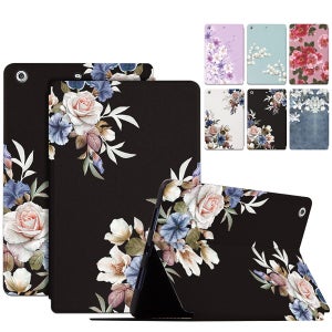 아이패드 미니5 4세대 7.9인치 플라워 프린팅 스탠드 플립 가죽 태블릿 케이스
