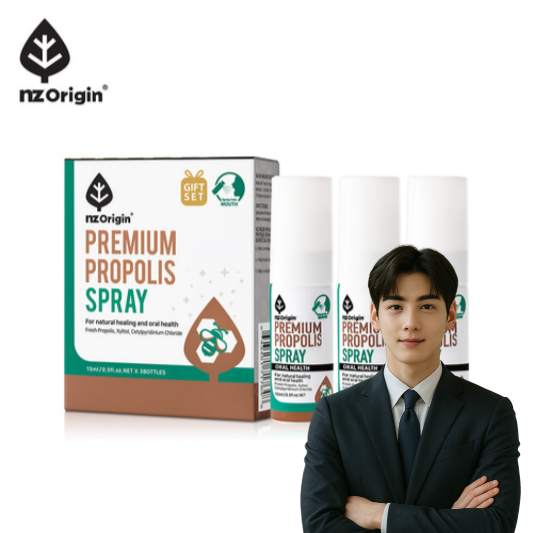 <b>엔젯오리진 프로폴리스</b> 프리미엄 스프레이 구강 케어 세트 15ml 3개입, 1개