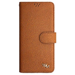 천연가죽 지갑 케이스 다나클 SM-M446K 카멜, 갤럭시점프3