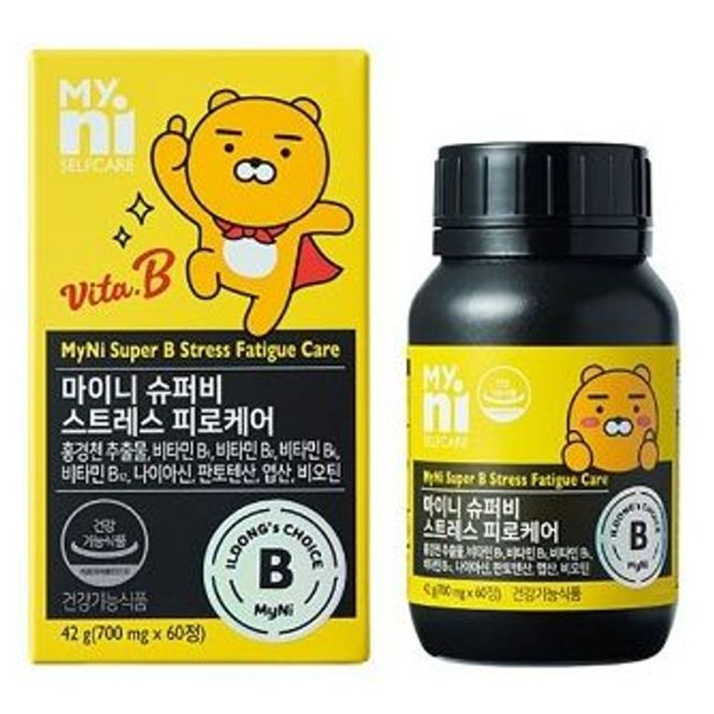스트레스 피로케어 셀레늄 포함 마이니 슈퍼비 스트레스케어 60T 비타민 B