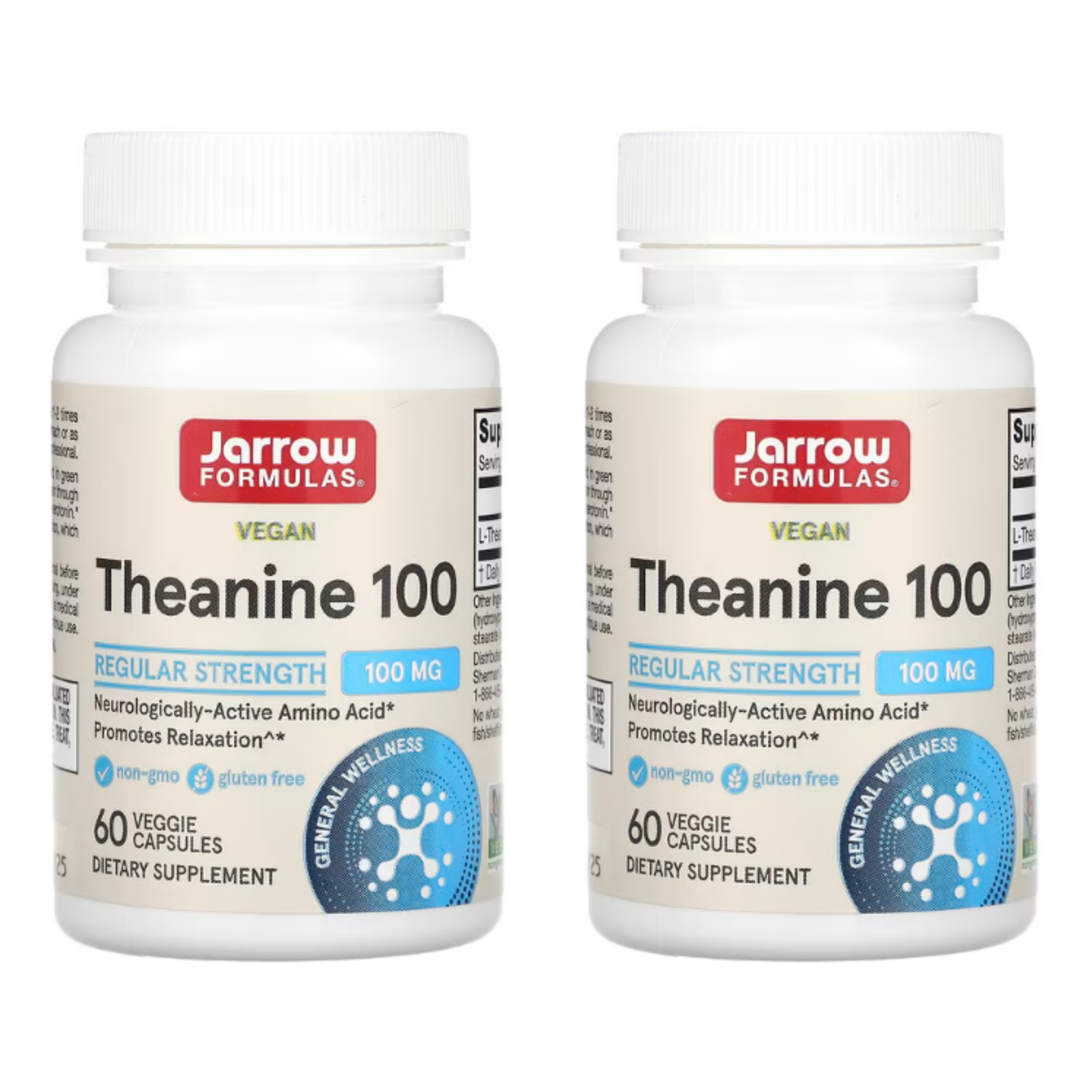 [1+1] 자로우 <b>테아닌</b> 100mg 60 베캡슐 재로우 포뮬러스 <b>Theanine</b>