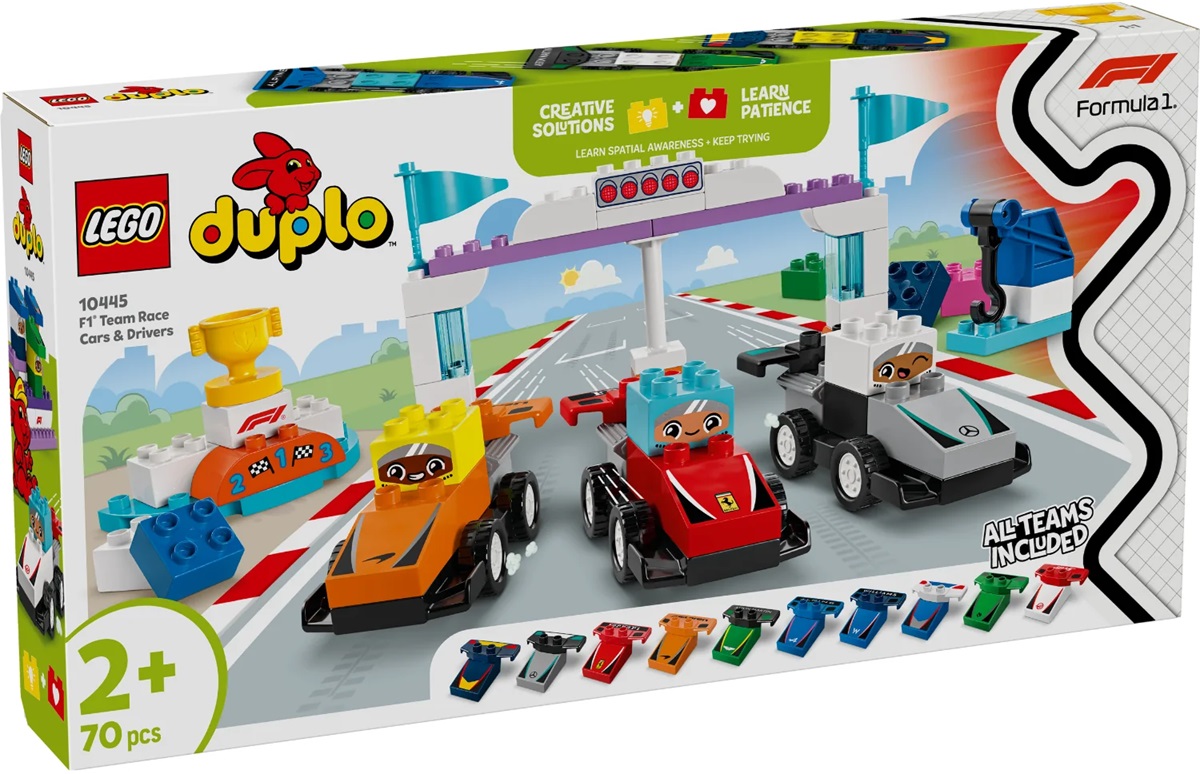 10445 레고 LEGO 듀플로 F1 팀 경주용 자동차와 드라이버