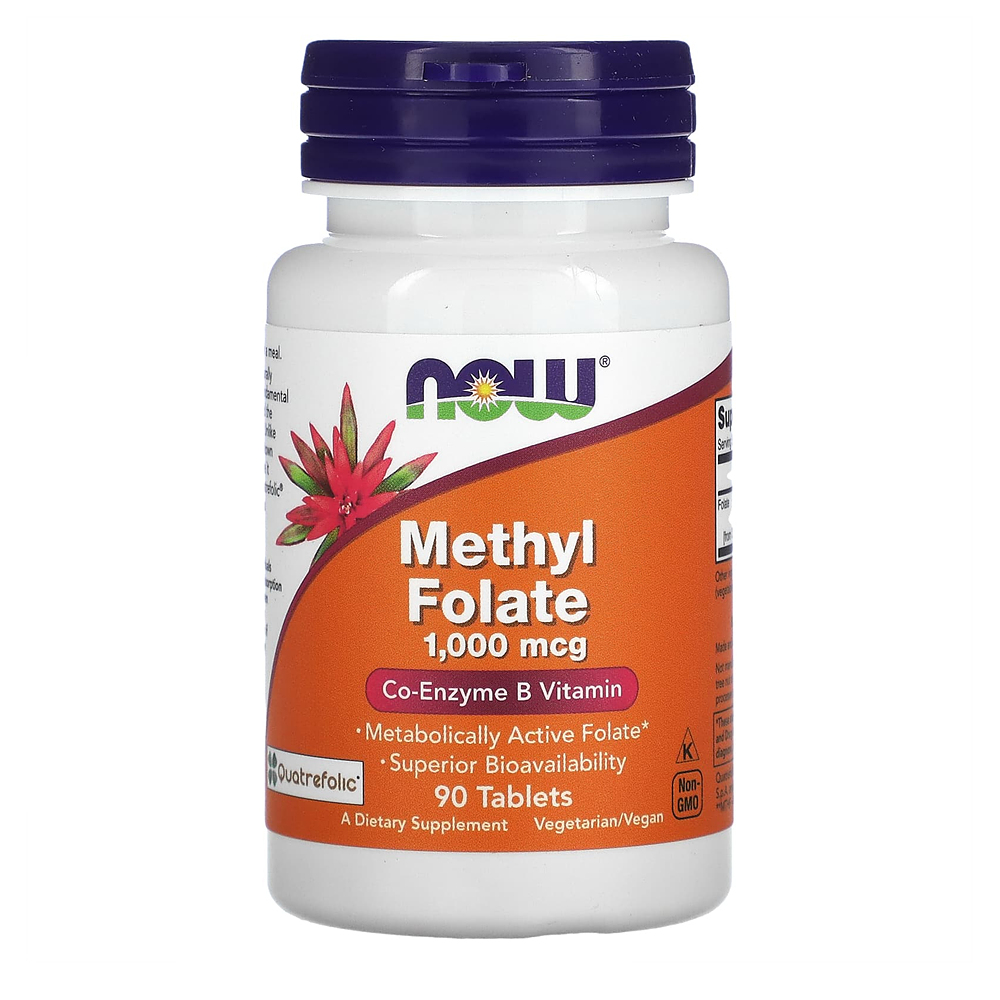 NOW Foods <b>메틸 엽산</b> 1,000mcg 90정