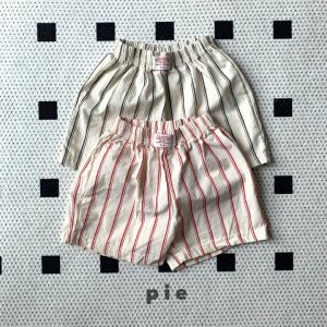 파이 25여름 두바이 ST 팬츠 반바지 유아동 키즈 XS-XL (빨강,검정)