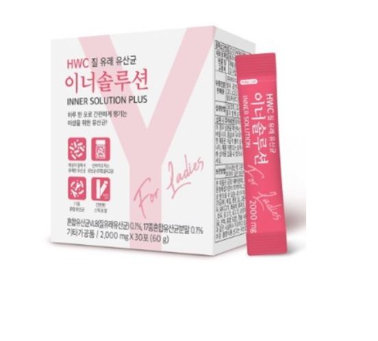 HWC 이너솔루션 질 유래 유산균 갱년기 포스트 바이오틱스 여성유산균