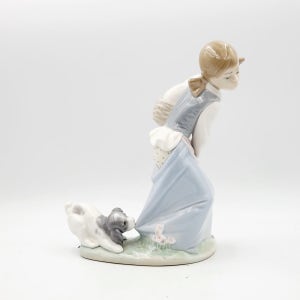 [빈티지] 스페인 야드로 도자기 인형 4982 (강아지와 소녀)
