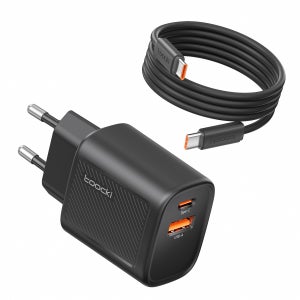 Toocki GaN PD 30W USB A+ C타입 고속 C타입 케이블 포함 휴대폰충전기