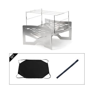 도쿄크래프트 맥라이트2 3종 세트 화로대 + 모닥불시트 + 파이어스틱