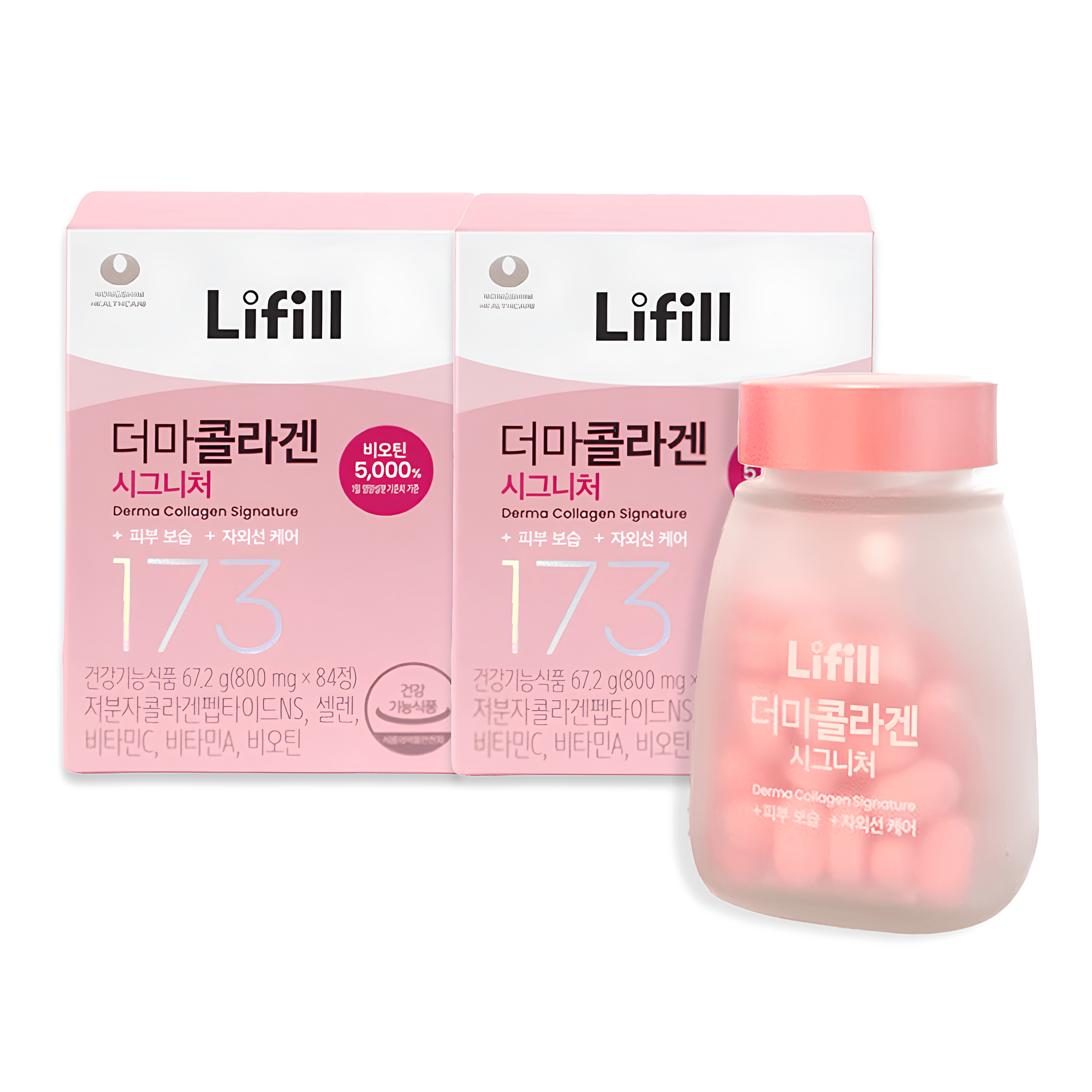 라이필 더마콜라겐 시그니처 2박스 <b>농심</b> 초저분자 어린피쉬콜라겐 비오틴 <b>피부</b>보습 영양제