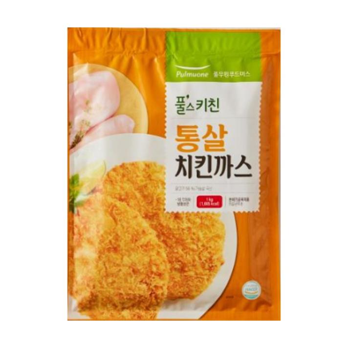 <b>풀무원</b> 통살 치킨<b>까스</b> 10입 1kg 2개 담백한 국산 닭가슴살