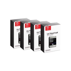 Western Digital Ultrastar DC HC555 박스 패키지 7200/512M WUH722018CLE6L4 (4x18TB)