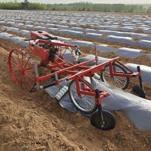 비닐 멀칭기 피복기 비닐덮는기계 고추밭 씌우는 텃밭 필름 수동 A.1.2m 덮개 1세트