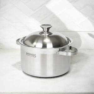 국산 키친아트 프리미오S 뉴 하이돔 올스텐 양수냄비 18cm 인덕션겸용 깊은냄비