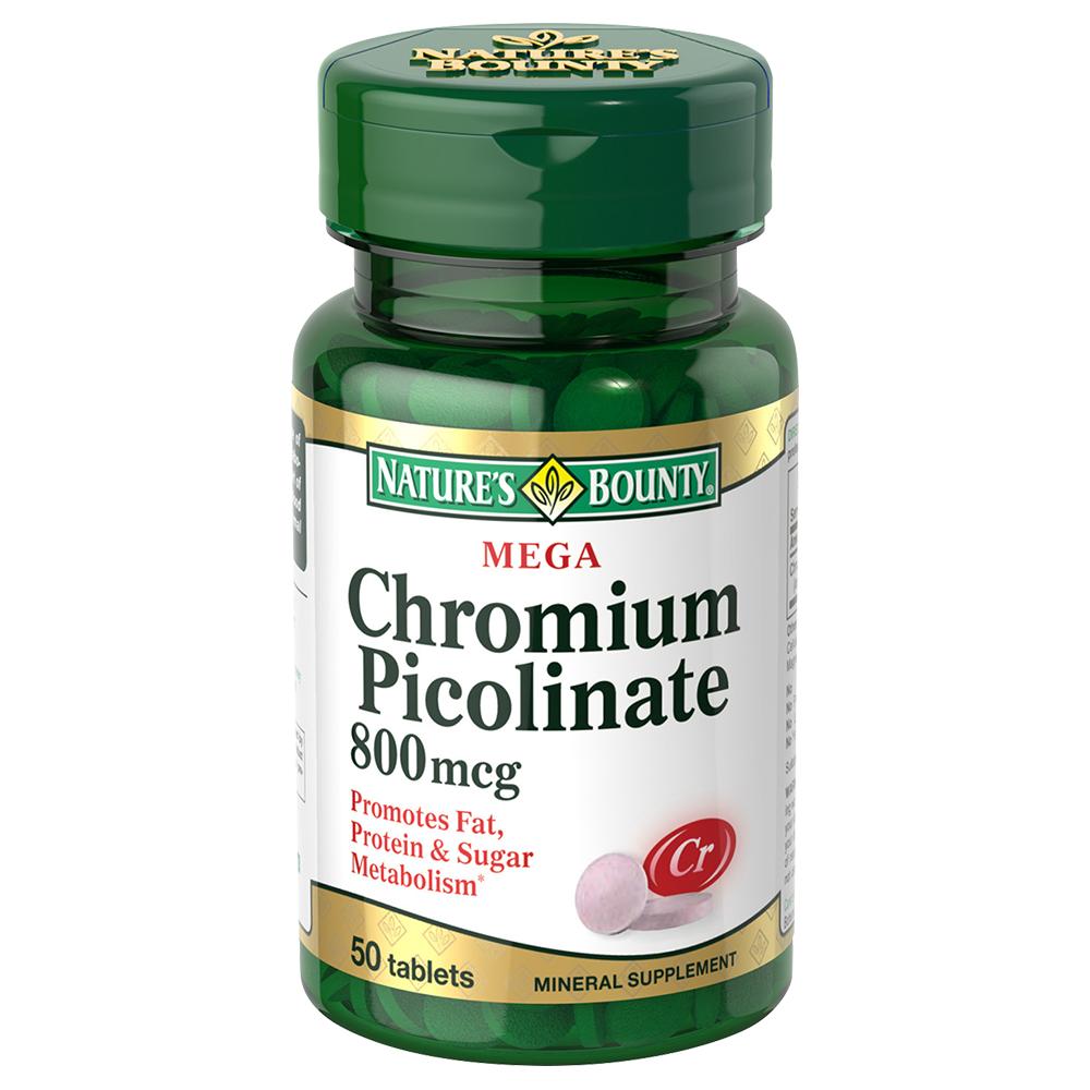 네이쳐스바운티 메가 피콜리네이트 크로뮴 800mcg 50정