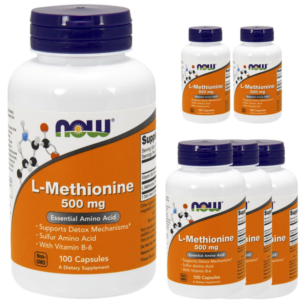 나우푸드 L<b>메티오닌 500mg</b> 100정 6개