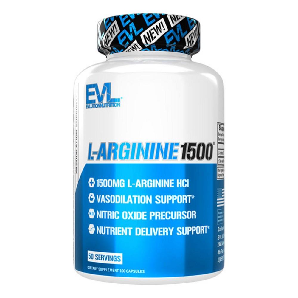 Evlution Nutrition <b>L아르기닌</b> <b>1500</b>mg 100정