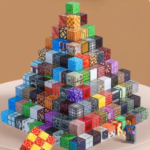 마인크래프트 자석블럭 세트 마크네틱 큐브 벽돌 랜덤 블럭 300개