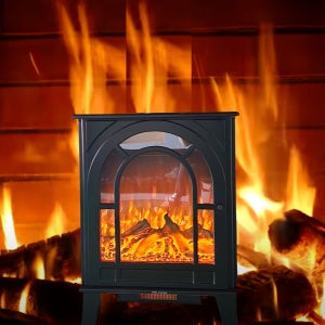 전기 벽난로 무드등 로망XL 모닥불 불멍 전기벽난로 온풍기 히터 카페포토존 인테리어 콘솔