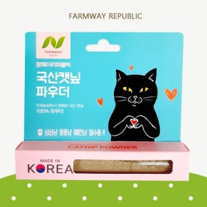 고양이 스트레스 해소 팜웨이 국산 캣닢 파우더 100% (3g)