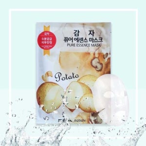 EBA 피부 진정 보습 데일리 얼굴 마스크 팩 시트 감자 퓨어 에센스 10매 1세트