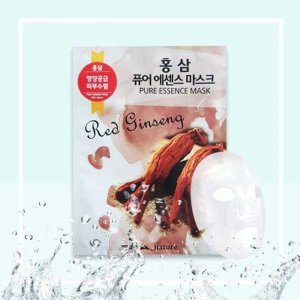 EBA 페이스 탄력 데일리 1일1팩 마스크 팩 시트 홍삼 퓨어 에센스 10매 1세트