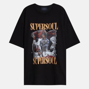 슈퍼소울 힙합 래퍼 프린팅 스트릿 오버핏 반팔티
