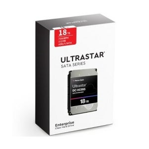 Western Digital WD Ultrastar DC HC555 박스 패키지 7200/512M WUH722018CLE6L4 (18TB)