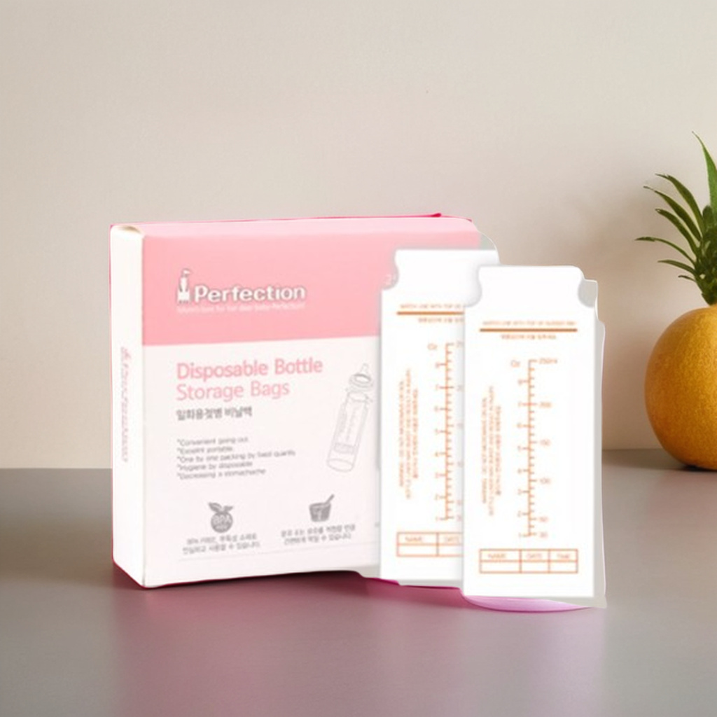 일회용 젖병 비닐 변온 야외 외출 휴대용 분유 팩 250ml 125매입
