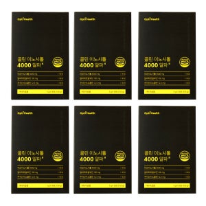 [4+2] 옵티헬스 콜린이노시톨 4000 알파락트알부민 엽산 미오이노시톨 임산부 30포, 6개
