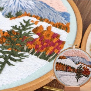 프랑스 십자수 DIY 수틀 풍경 도안 만들기 키트 세트 집콕 취미생활