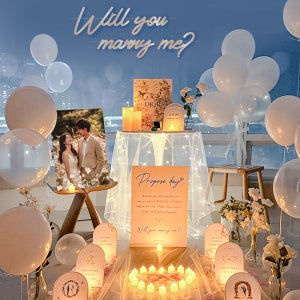 프로포즈 용품 세트 소품 결혼 이벤트 신혼 집 셀프 답 풍선 장식 업체 호텔 준비물 줄리엣