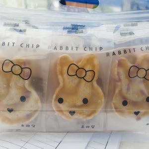 초아당 토끼모양 현미 라이스칩 밀쌀 라이스팝 쌀과자 아기 유아 아이간식