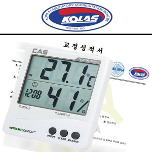 KOLAS 검교정 성적서 포함 카스 TE-201 온습도계 해썹 코라스
