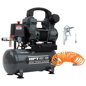 HPT 콤프레샤 에어콤프레셔 8L 스틸 탱크 HEC-108