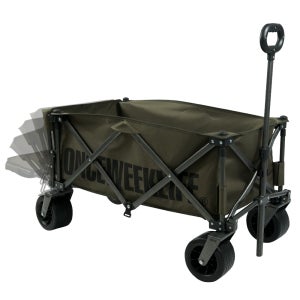 원스위크라이프 캠핑 접이식 폴딩 카트 왜건 뒷문 개방 오픈형 웨건 수레