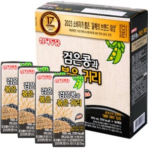 삼육두유 검은콩 볶은귀리 두유 190mL x 64개입