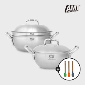 AMT 샤프 2종 세트(양수웍 20cm+파티웍 24cm) + 사은품 미니 스파츄라