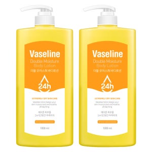 C2Y 바세린 바디로션 24H 더블 모이스춰 대용량 플로럴, 1L, 2개