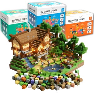 [네오크래프트] 마크 자석블럭 장난감 픽셀 자석 블록 블럭 큐브 캐릭터 세트 200개