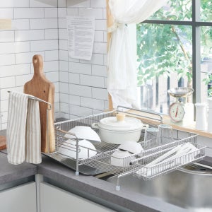 아이넥스 클린엣지 점보 올스텐 304 1단 대형 식기건조대